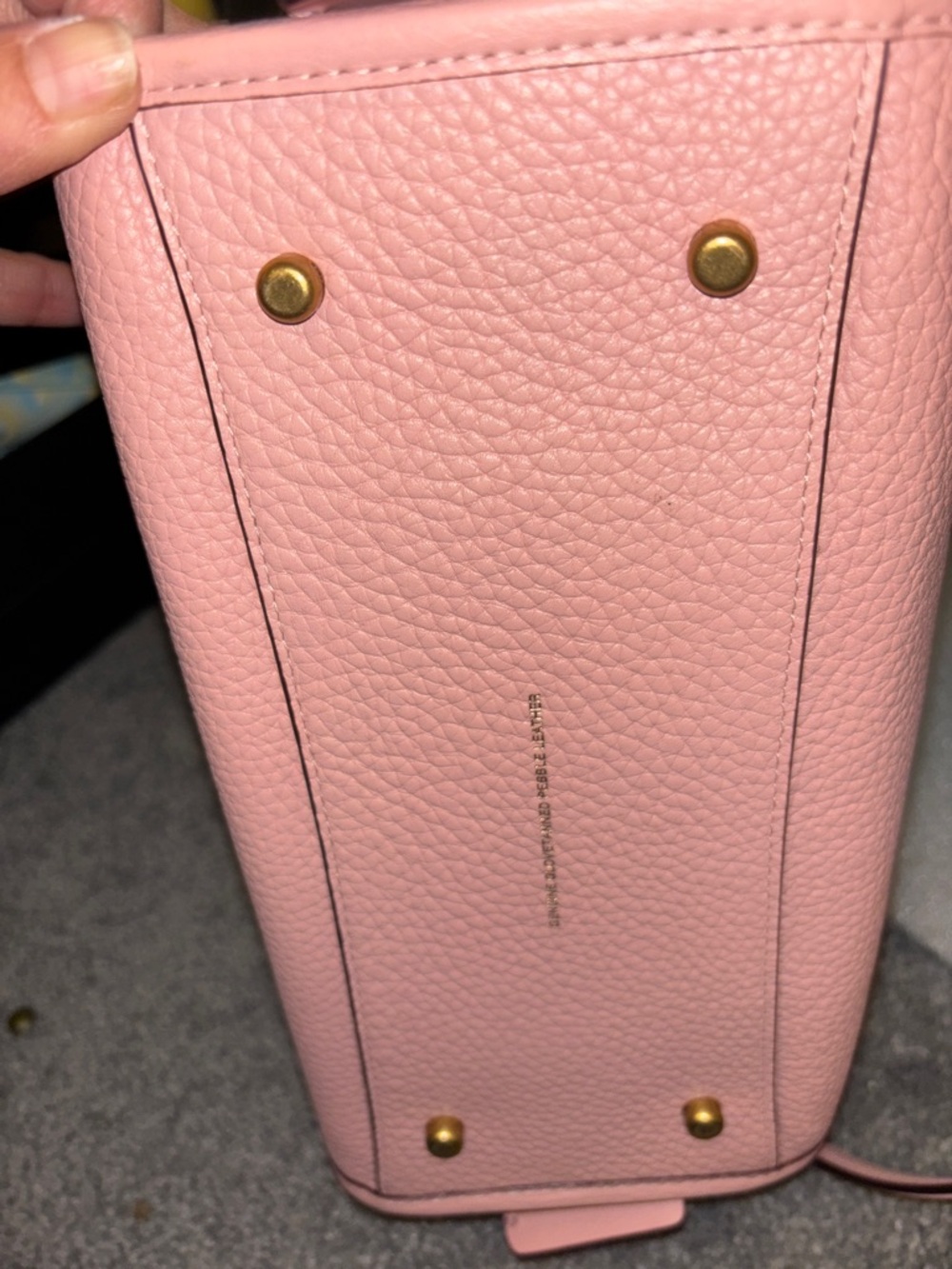 Coach Rogue Pink Pebbled Leather Mini Satchel with Gold Hardware - Picture 11 of 12